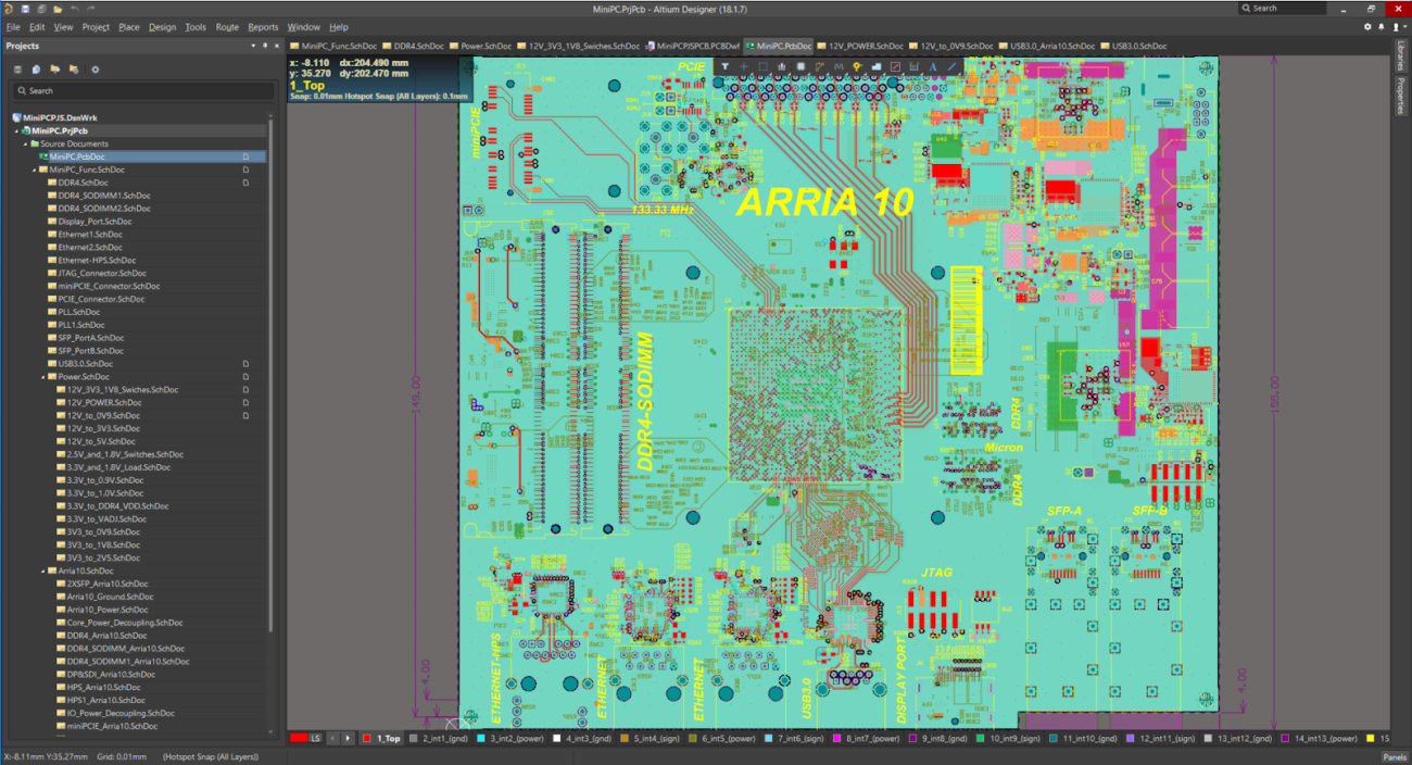 Documentación de Fabricación de Ensamblaje de PCB con Draftsman