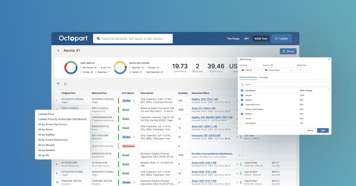 How to Get the Best Component Pricing with Octopart BOM Tool
