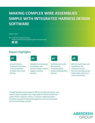 Making Complex Wire Assemblies Simple with Integrated Harness Design Software
