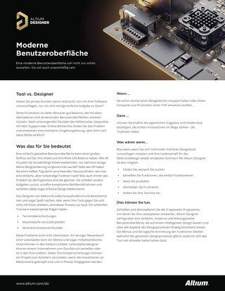 Moderne Benutzeroberfläche