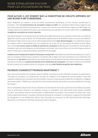 GUIDE D'ÉVALUATION D'ALTIUMPOUR LES UTILISATEURS DE PADS