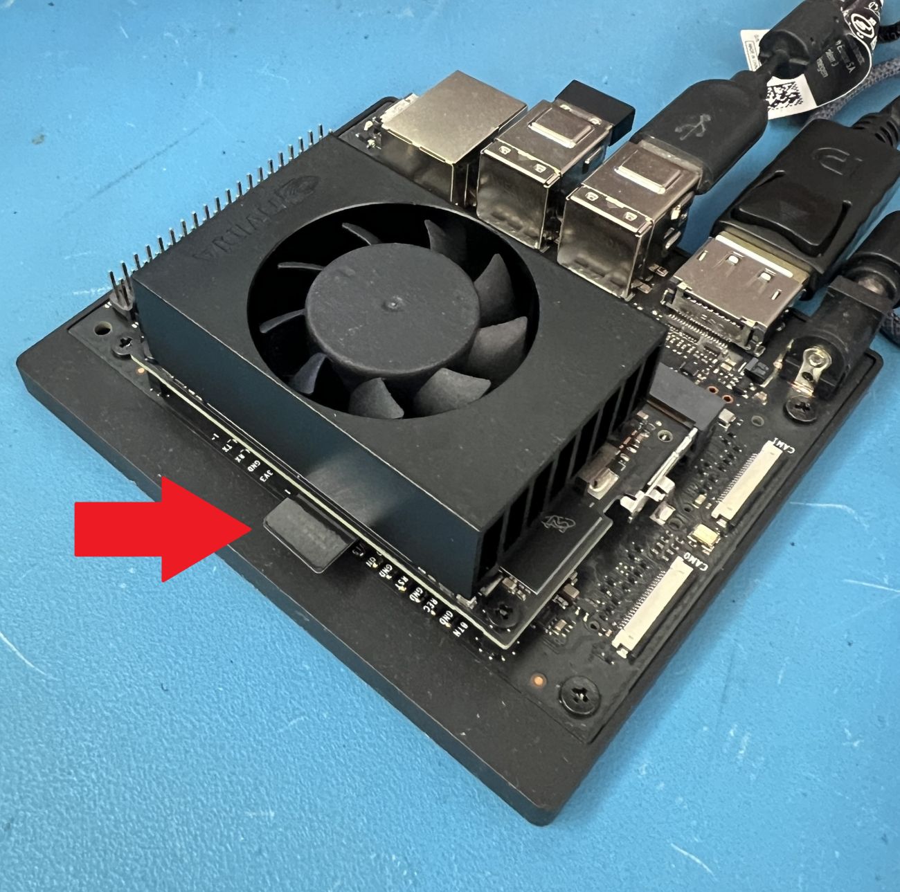 Figure 1: Inserting the MicroSD card into the device