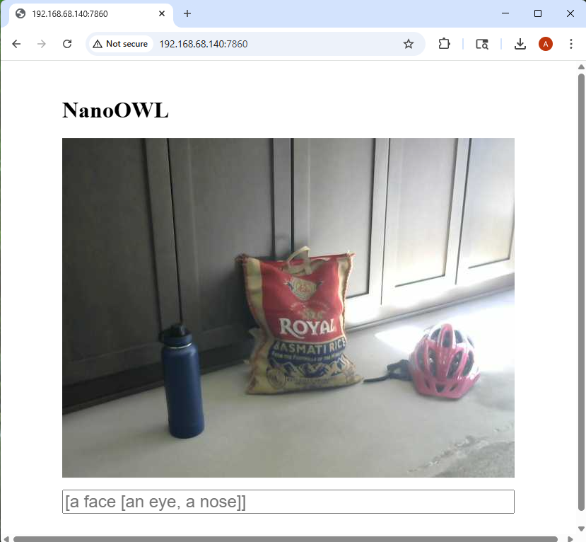 Figure 7: NanoOWL landing page