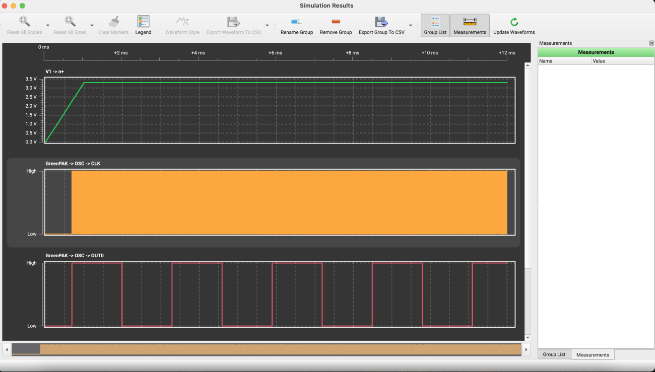 Figure 9: Simulation output