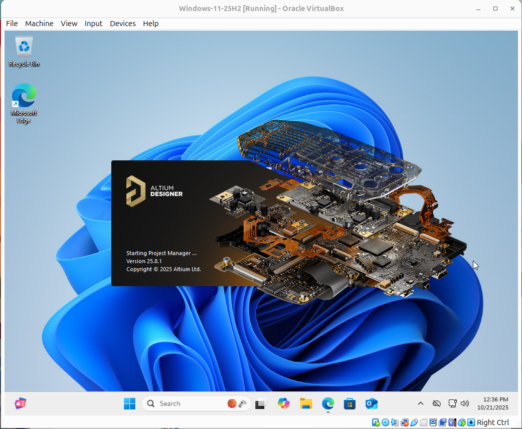 Figure 13: Altium Designer splash screen on startup