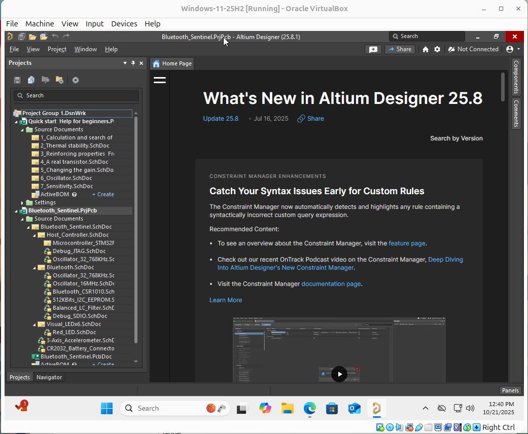 Figure 14: Altium Designer main interface after installation