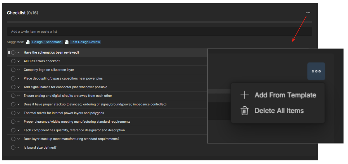 Design review checklist
