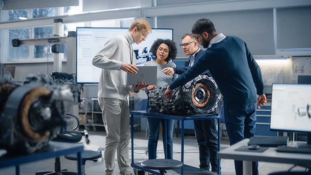 Diverse Engineers Work Together on Functions Modification of Electric Engine for Innovative Project