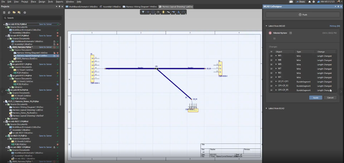 ECAD-MCAD Collaboration - Wiring Harness