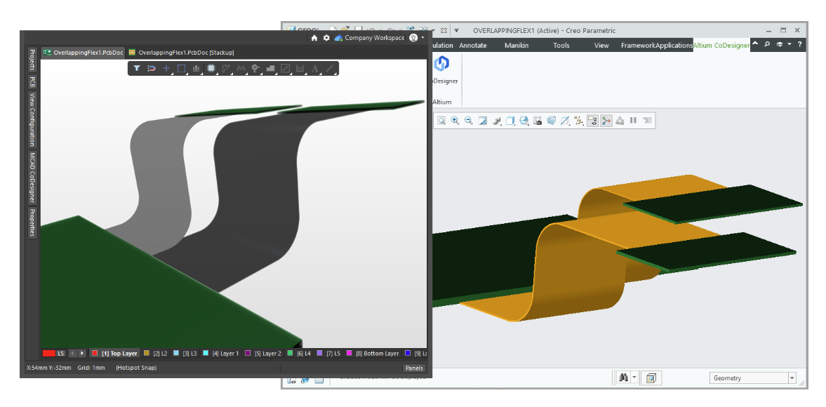 ECAD-MCAD Collaboration in flex PCB