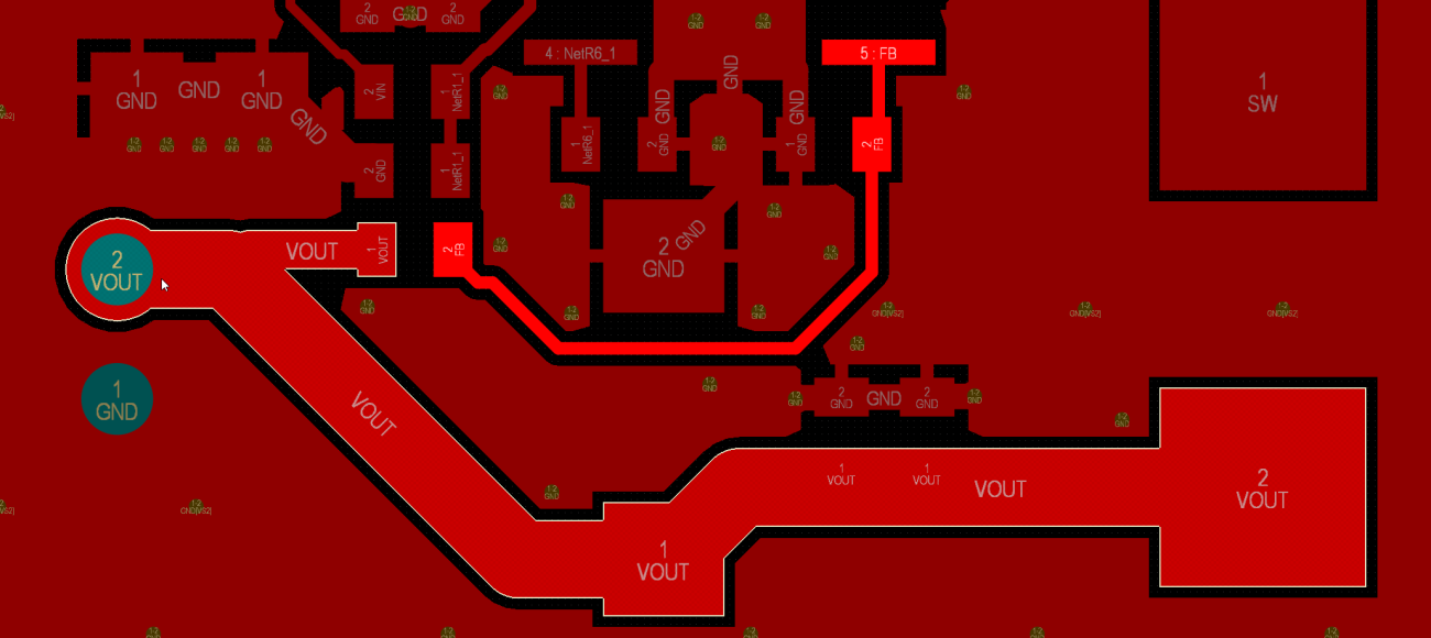 Correct PCB layout of the SMPS converter shown in Figure 1.1