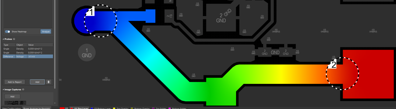 Voltage drop on the output trace – correct PCB layout