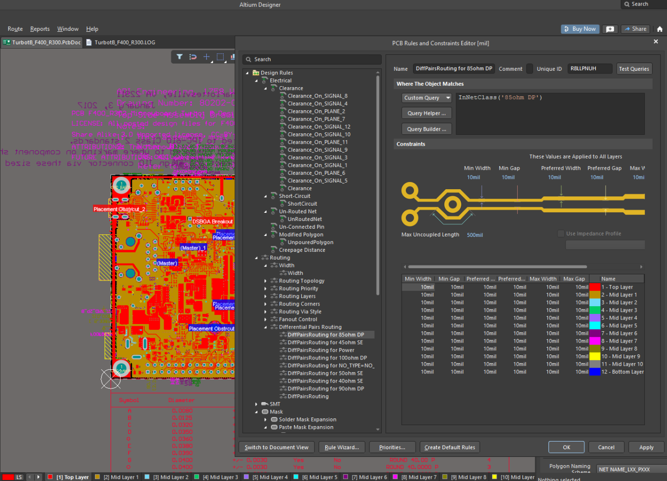 PCB Design Rule Translation