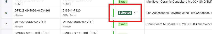 Select a suitable alternate from the suggestions