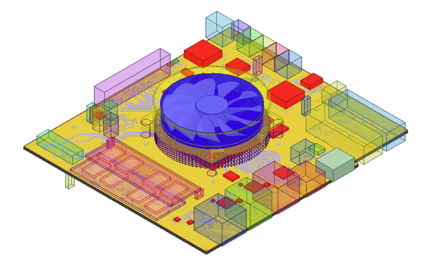 Thermal simulation results for the Mini PC sample project.