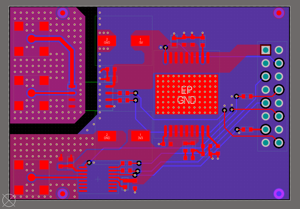 Dual ADC PCB layout