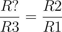 Equazione di bilanciamento del ponte di Wheatstone