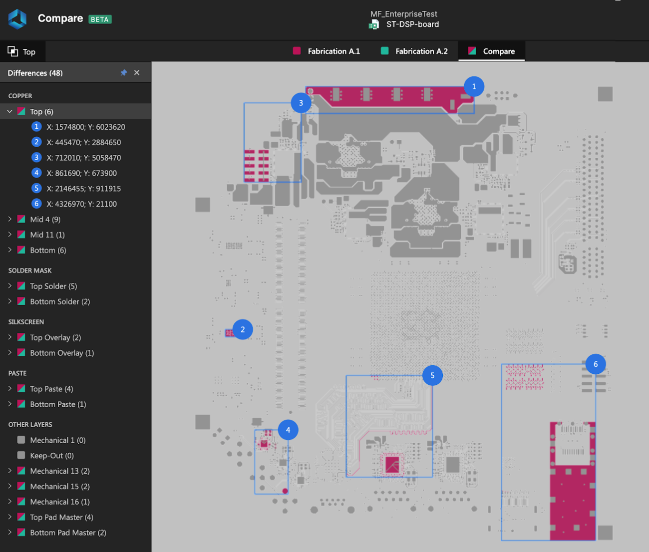 comparar y ver archivos Gerber online