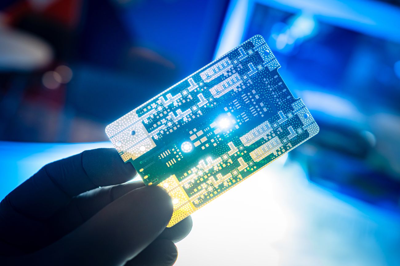 blue PCB board