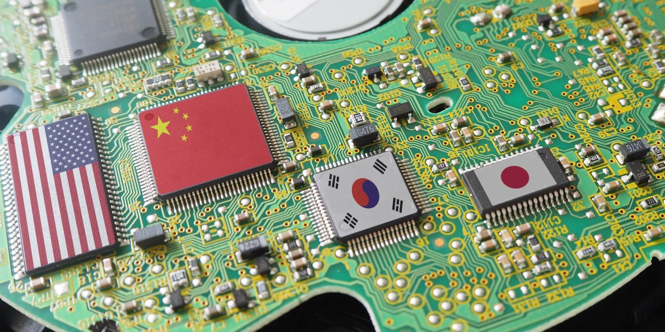 PCB Board with multiple countries on board