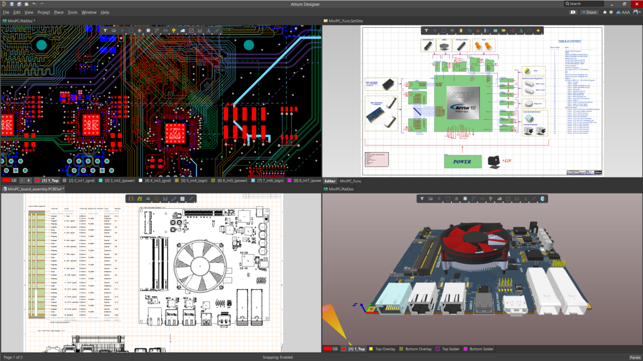 Mô hình dữ liệu thống nhất trong altium designer khi thiết kế mạch pcb