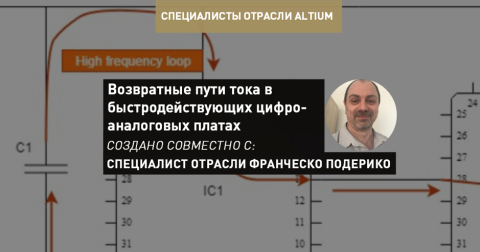 Понимание возвратных путей переменного и постоянного тока в быстродействующих цифро-аналоговых платах
