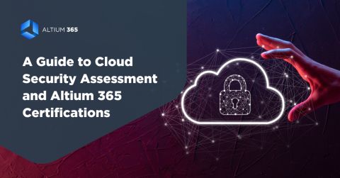 一朵带有安全锁图标的云的数字表示，背景为暗色调中发光