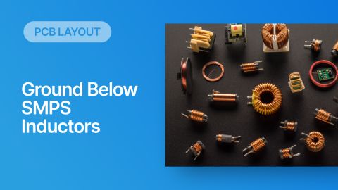 ground below inductor