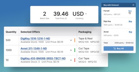 Начало работы с инструментом Octopart BOM