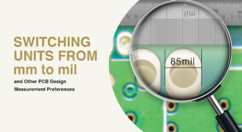 Passaggio delle unità da MM a Mil e altre preferenze di misurazione della progettazione di PCB