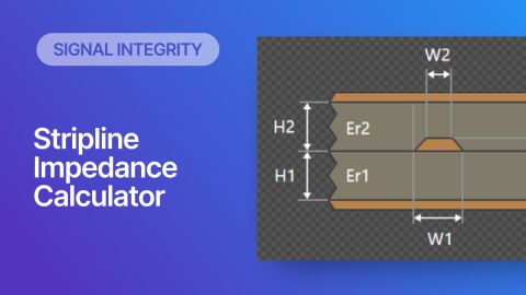 Stripline impedance calculator