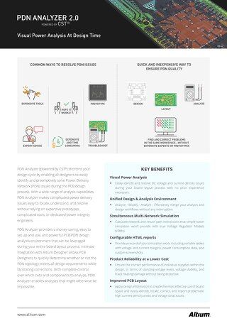 PDN Analyzer 2.0 Datasheet