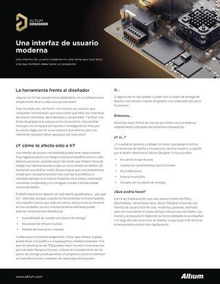 Una interfaz de usuario moderna