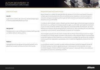 Descripción de la actualización del producto AD19