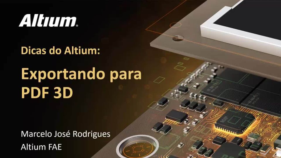 Interactive PDF 3D Export From Altium Designer - PTBR