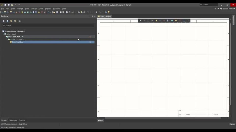 (9) Creating Project Templates - Altium Concord Pro