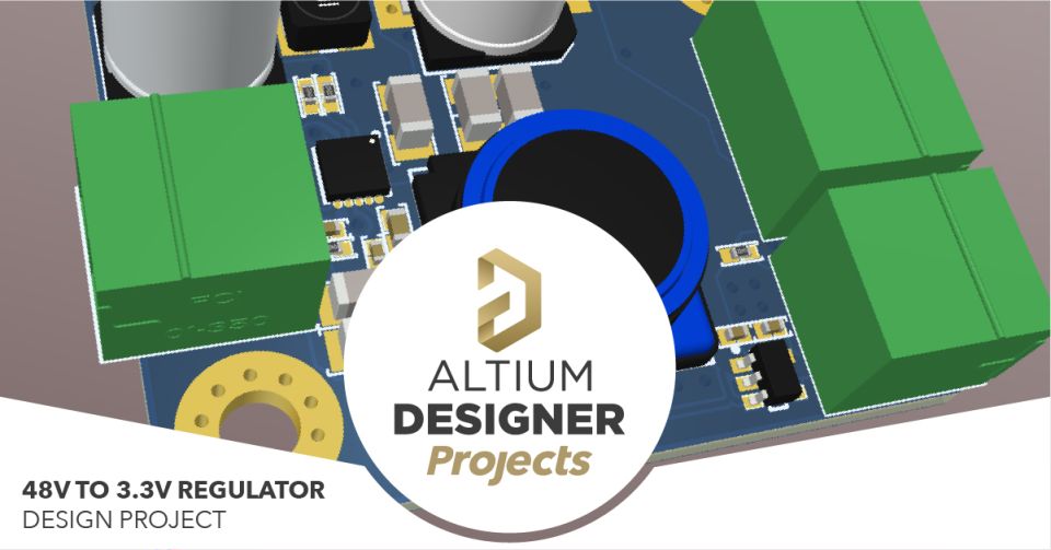 48V to 3.3V Regulators Design Project