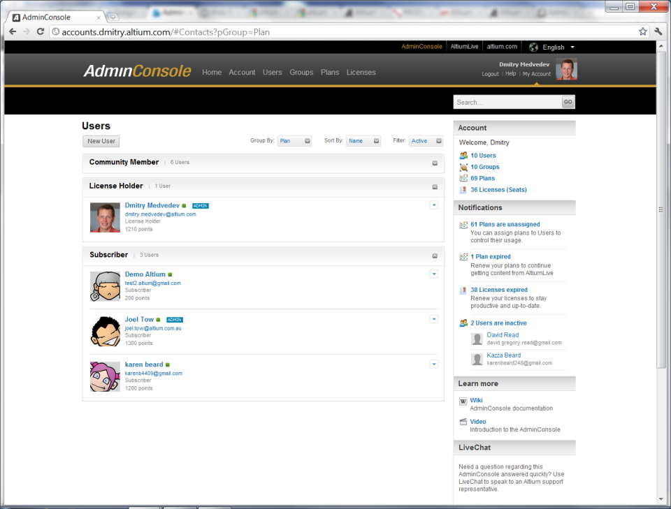 AdminConsole - creating a new way to manage your relationship with Altium