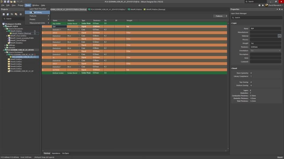 Advanced Layer Stack Manager