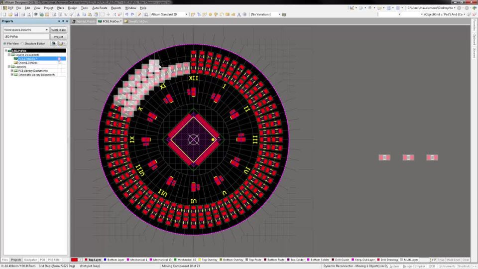 Automatic Rotation for Components on a Polar Grid - Features