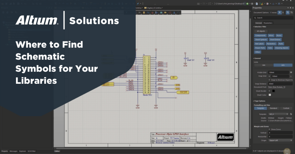 Build a Comprehensive Electronic Symbols Library in Altium Designer