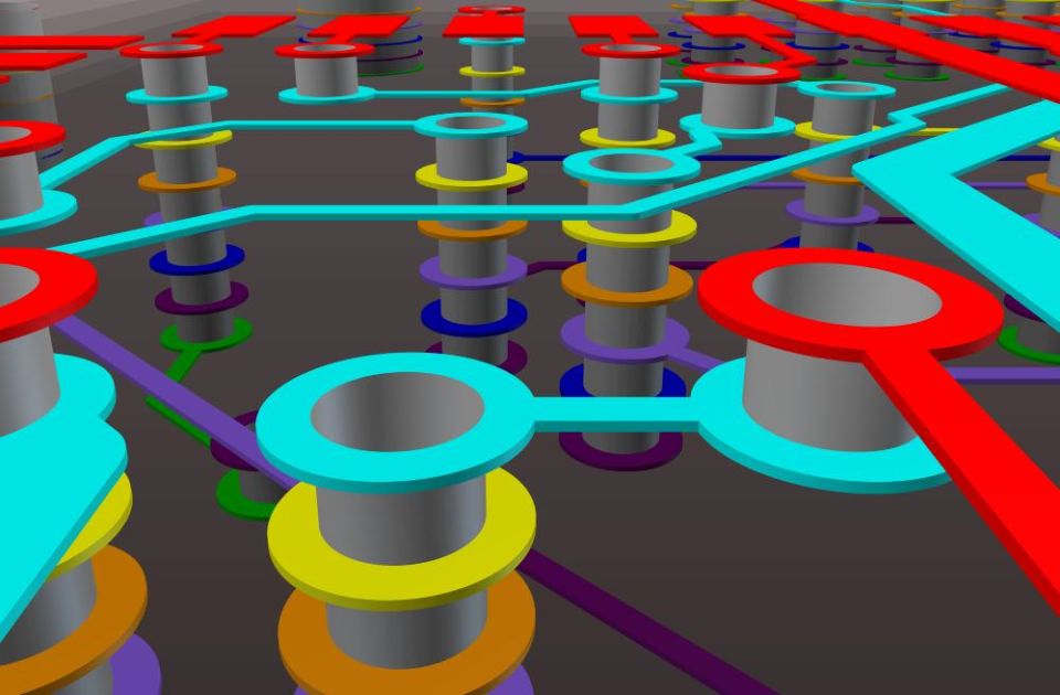Cómo utilizar las vías ciegas y las vías enterradas en Altium Designer