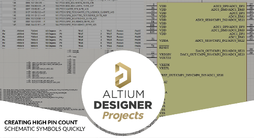 Creating High Pin Count Schematic Symbols Quickly
