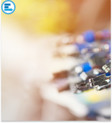 cables on a blurry background