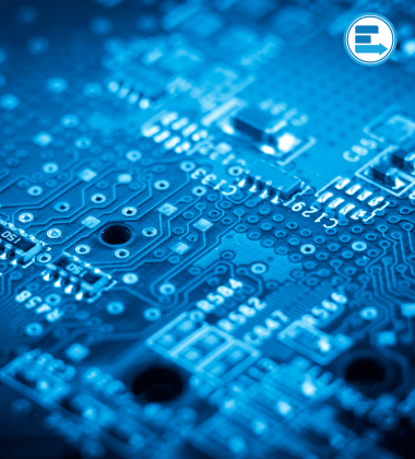 PCB Board in all blue