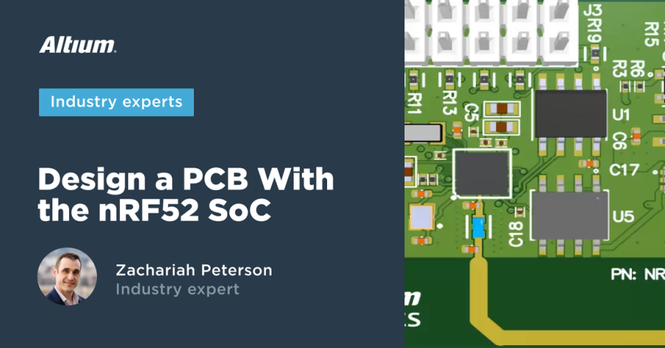 Układ płytki PCB nRF52