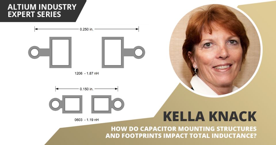 Jak pady i przelotki wpływają na całkowitą pasożytniczą indukcyjność kondensatora?