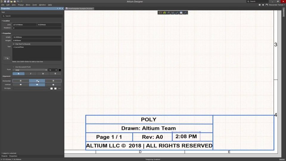 How To Customize a Draftsman Sheet Template in Altium Designer 19