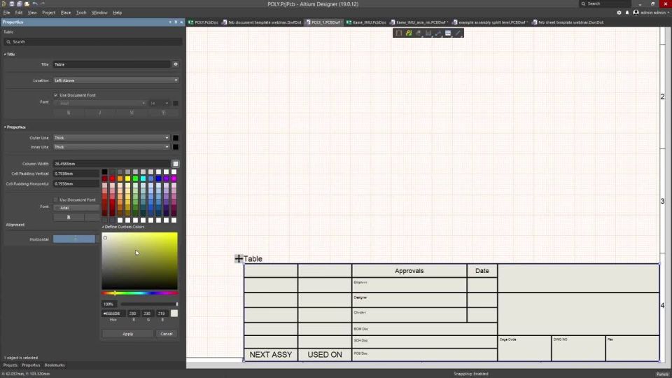 How To Quickly Create a Title Block in Draftsman