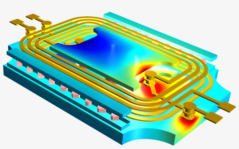układ PCB transformatora płaskiego